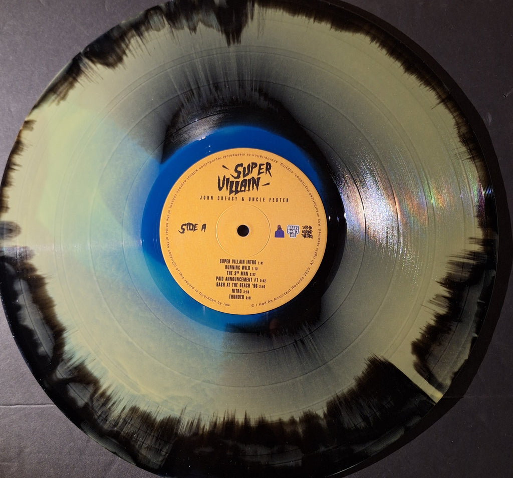 John Creasy & Uncle Fester-Super Villian (Marbled Tri-Color Vinyl)