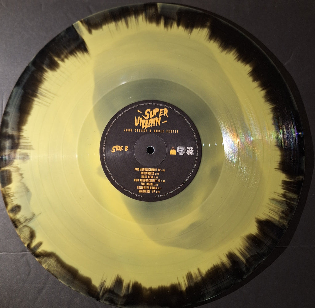 John Creasy & Uncle Fester-Super Villian (Marbled Tri-Color Vinyl)