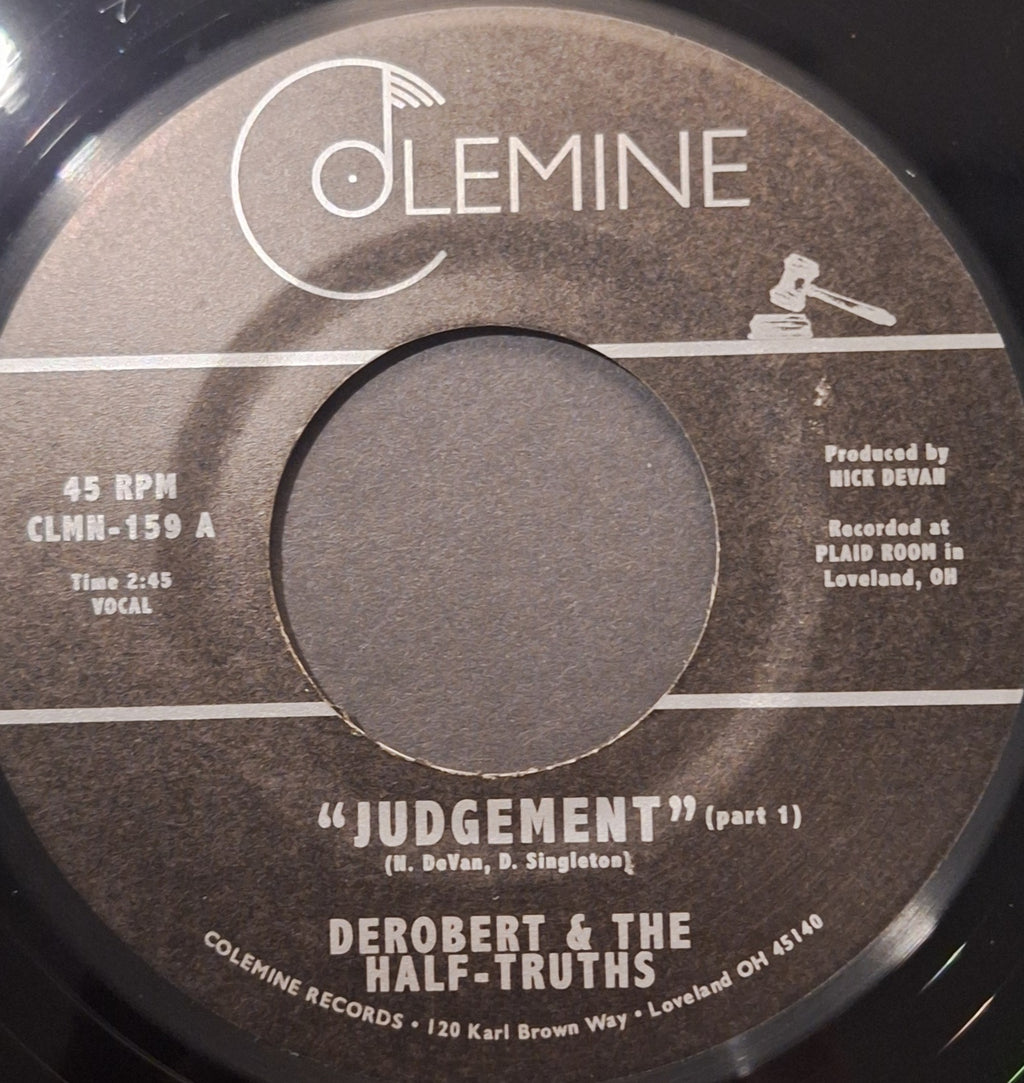 Derobert & The Half-Truths-Judgement Parts 1 & 2 (7" Vinyl)