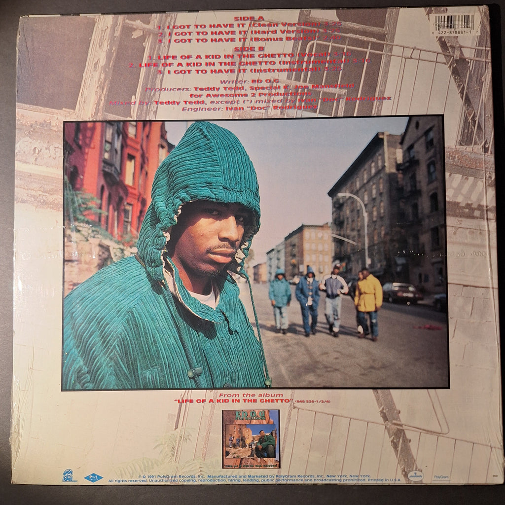 Ed O.G. & Da Bulldogs- "I Got to Have It" 12" (SEALED VINYL)