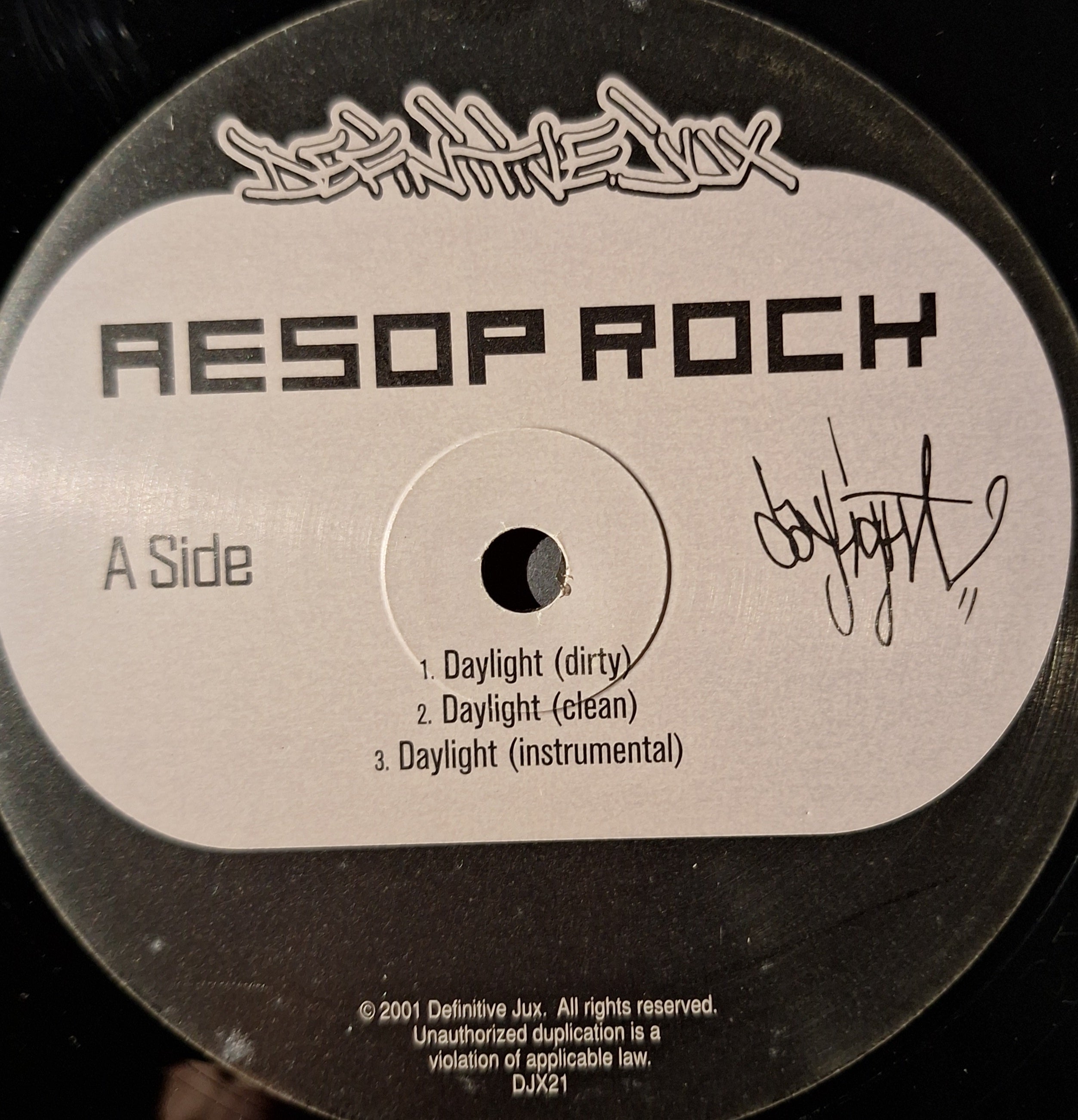 Aesop Rock-"Daylight"/"Night Light" (12" vinyl orginal pressing)