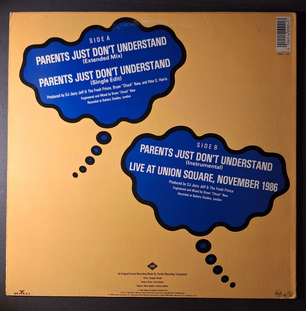 D.J. Jazzy Jeff and The Fresh Prince "Parents Just Don’t Understand" (12" Vinyl)