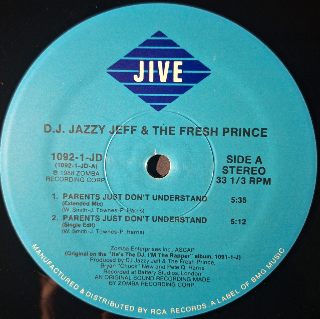 D.J. Jazzy Jeff and The Fresh Prince "Parents Just Don’t Understand" (12" Vinyl)