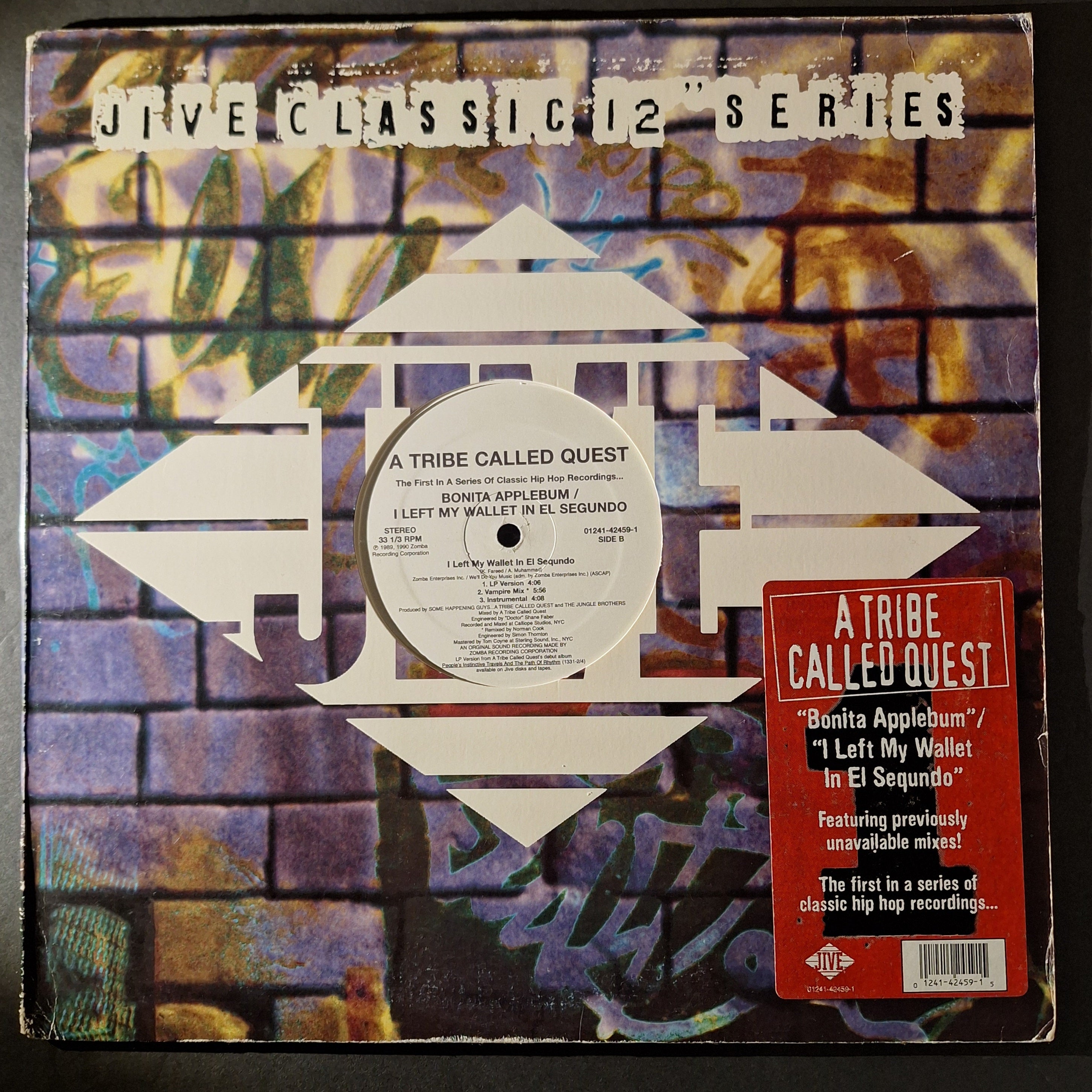 A Tribe Called Quest-"Bonita Applebum"/"I Left My Wallet in El Sequndo" (12" Single Vinyl)