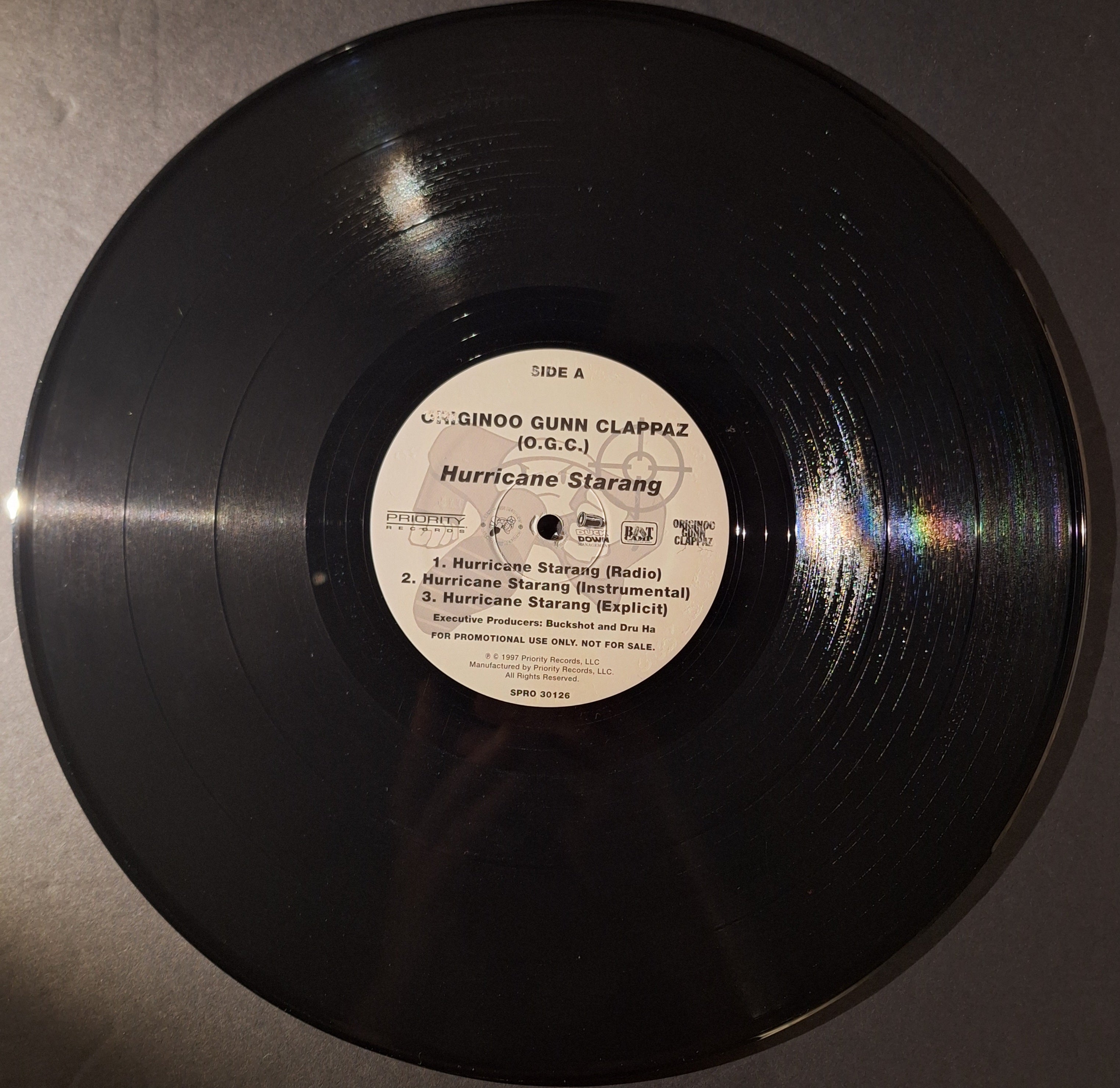 Originoo Gunn Clappaz (O.G.C.)-"Hurricane Starang" (12" Promo Vinyl)