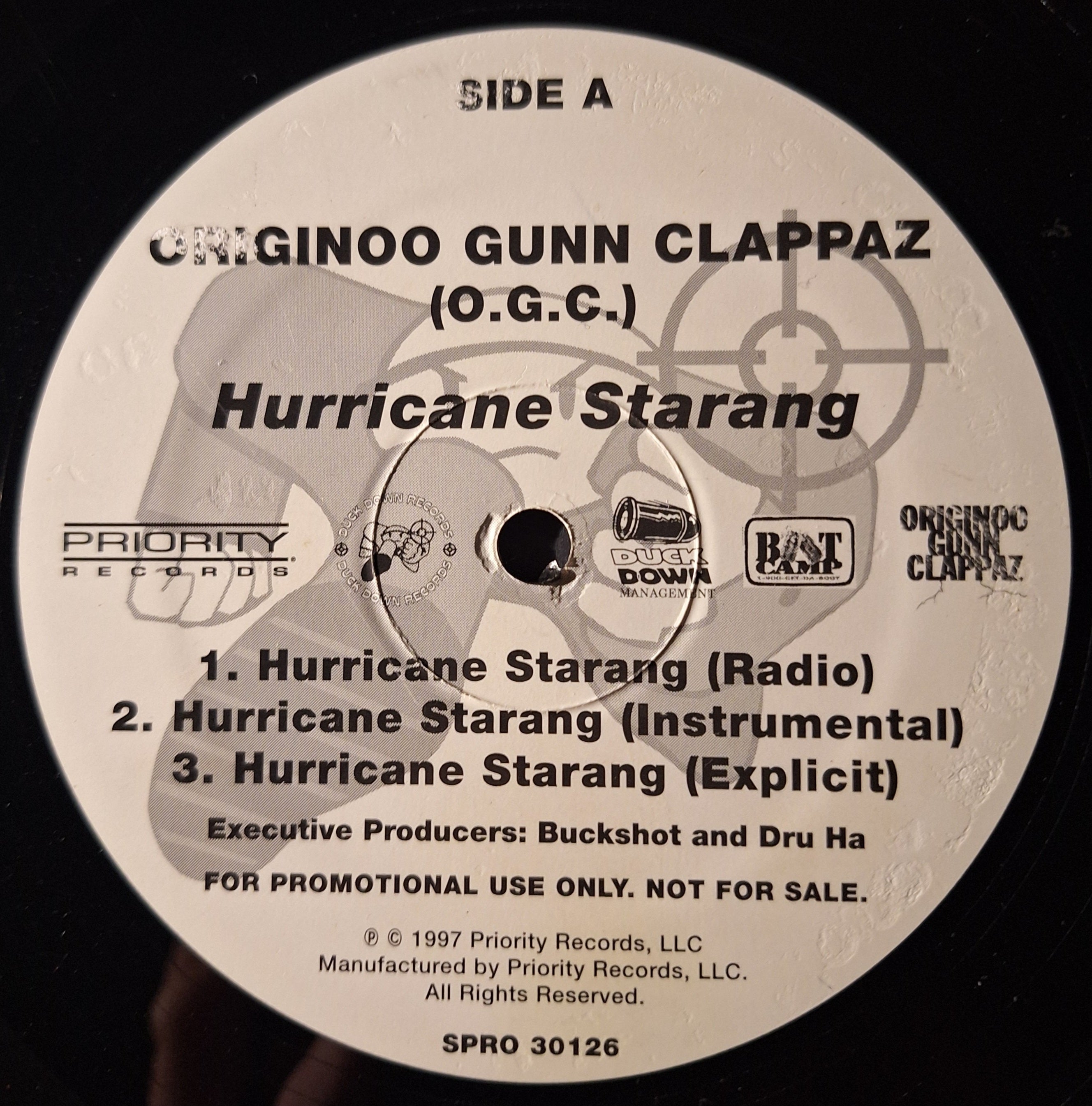 Originoo Gunn Clappaz (O.G.C.)-"Hurricane Starang" (12" Promo Vinyl)