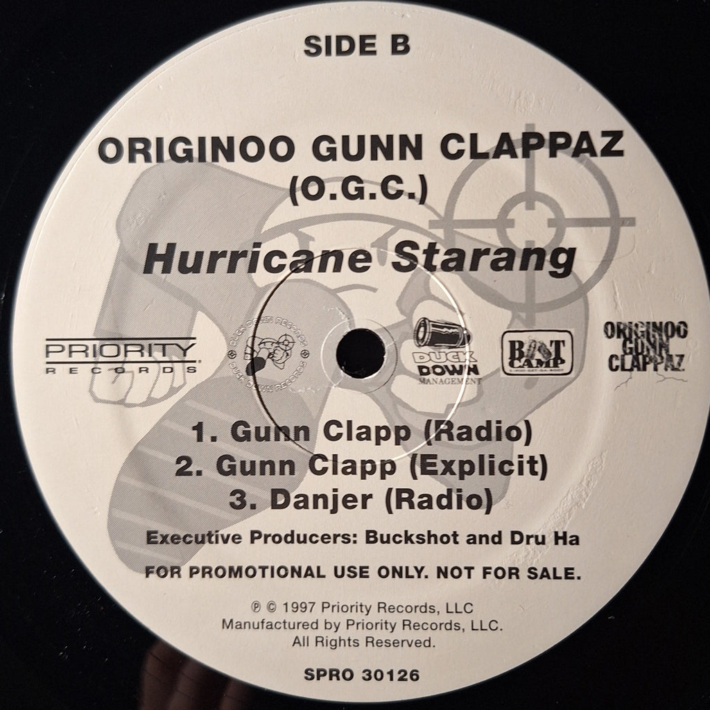Originoo Gunn Clappaz (O.G.C.)-"Hurricane Starang" (12" Promo Vinyl)
