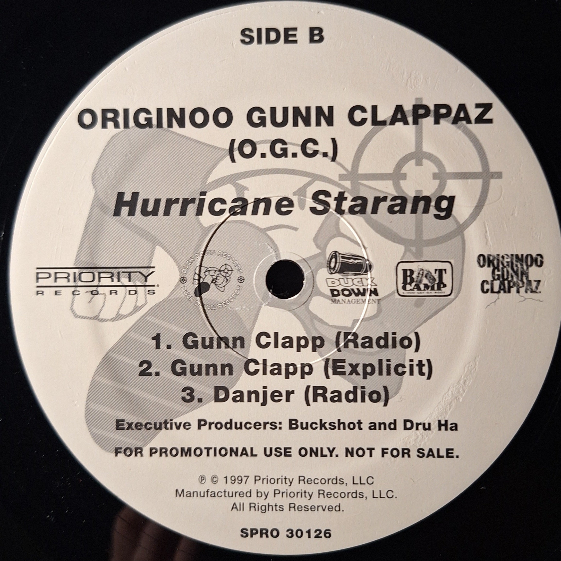 Originoo Gunn Clappaz (O.G.C.)-"Hurricane Starang" (12" Promo Vinyl)