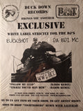 Buckshot Da BDI MC- "Follow My Lead"/"Likkle Youth Man Dem" (Dj Promo White Label Vinyl)