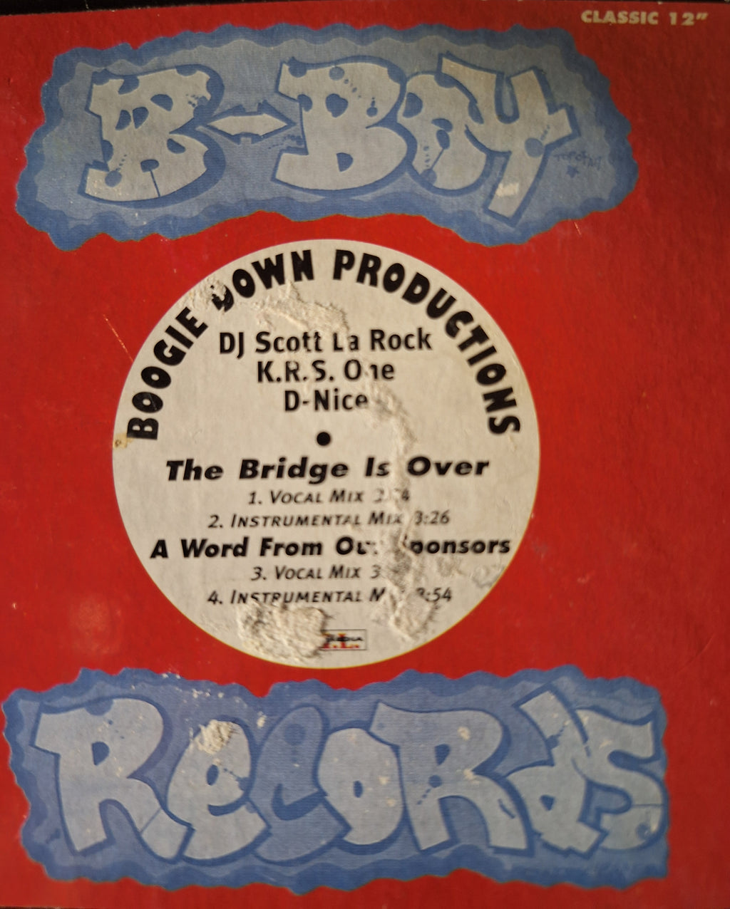 Boogie Down Productions- The Bridge is Over (1996 Reissue 12" Vinyl)
