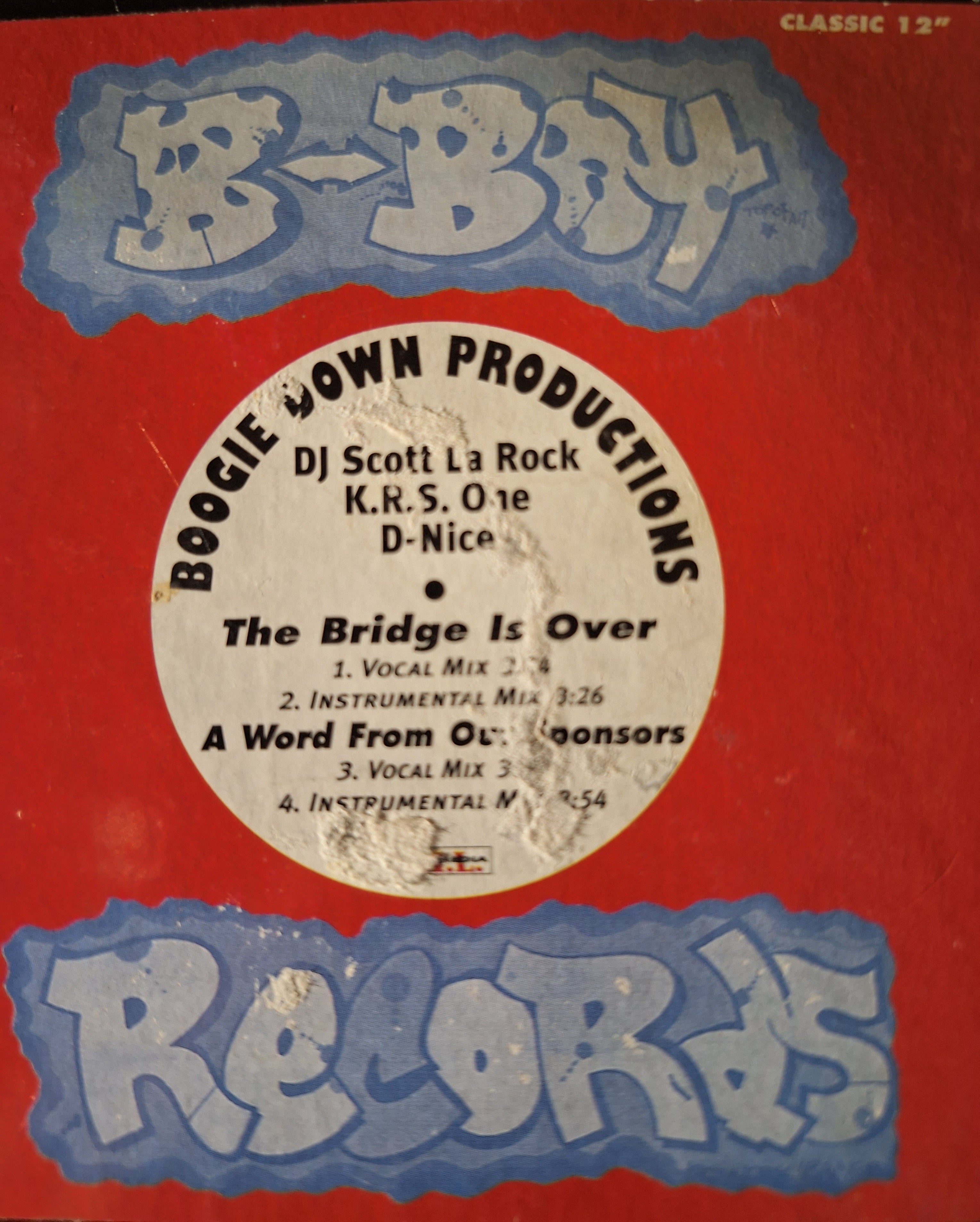 Boogie Down Productions- The Bridge is Over (1996 Reissue 12" Vinyl)