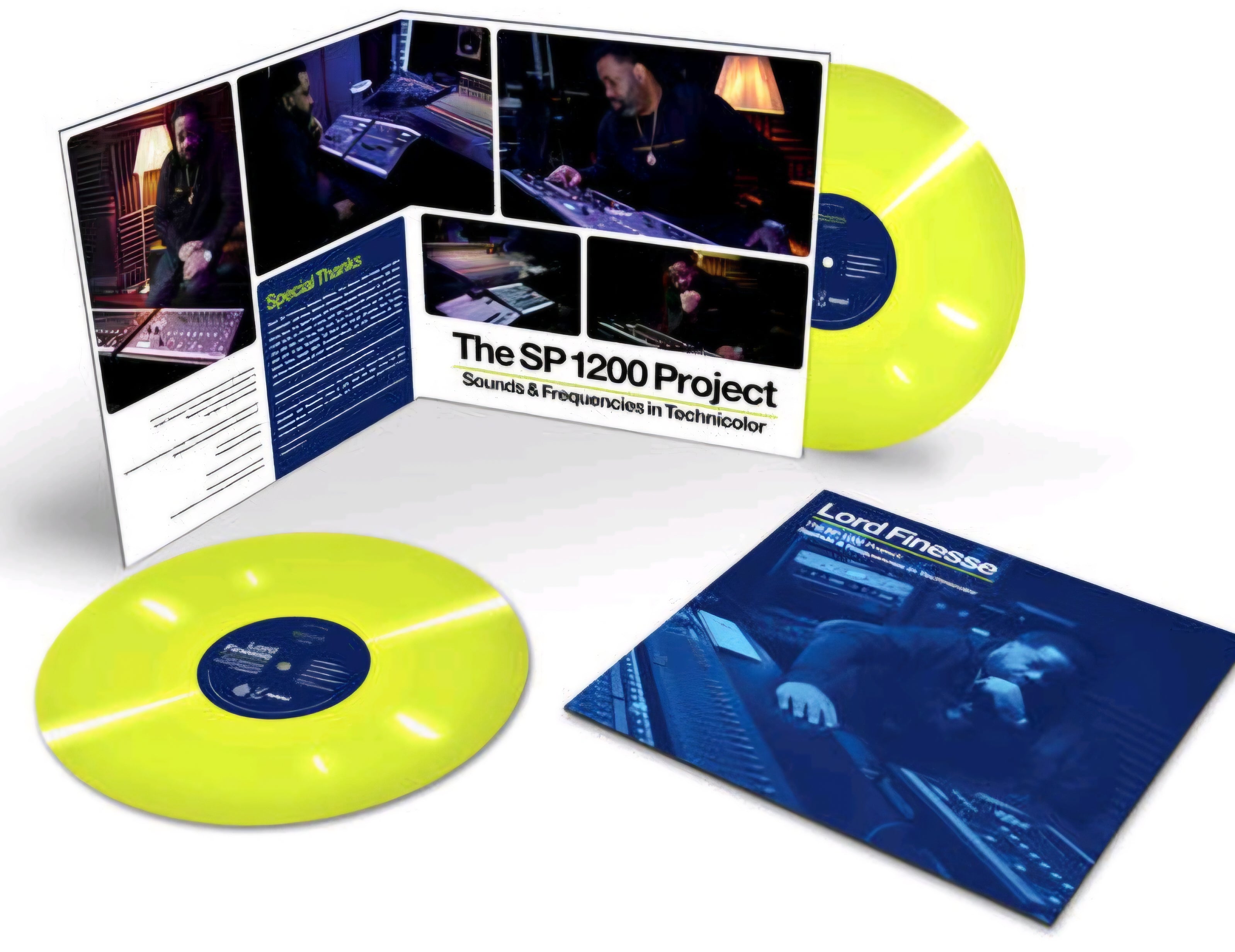 Lord Finesse-The SP1200 Project:Sounds & Frequencies in Technicolor (Highlighter Yellow Vinyl)