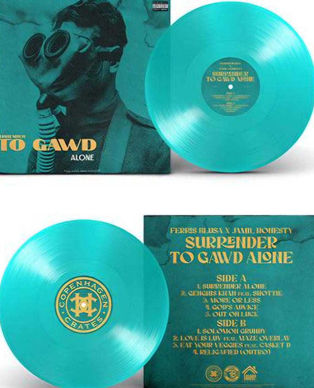 Ferris Blusa & Jamil Honesty- Surrender to Gawd Alone (Turquoise Vinyl)